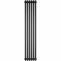 Радиатор STOUT TUBE QUADRO QV40-1750-6 RAL1T103S9005 (черный матовый муар)